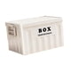 thumbnail image 3 of Caja de almacenamiento apilable con tapa, ideal para ropa, libros y juguetes, con asas Blanco, 3 of 9