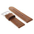 thumbnail image 2 of 24MM COW LEATHER WATCH BAND STRAP FOR BREITLING NAVITIMER COLT BENTLEY TAN OS, 2 of 2