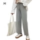 thumbnail image 1 of Pantalones deportivos Mujer Pantalón largo holgado informal de cintura alta con pierna ancha, Gris, M Eigraketly AP001468-01B, 1 of 7
