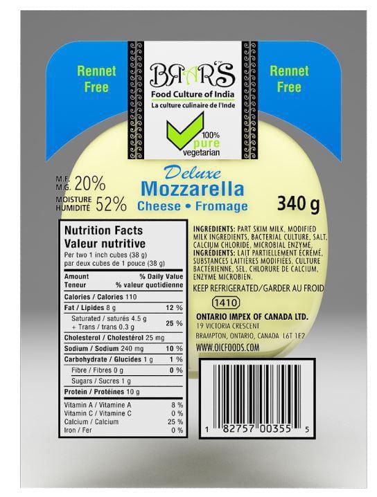 MOZZARELLA DE LUXE DE BRAR