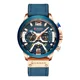 thumbnail image 1 of Reloj Cuero Lujo Cronometro Original Calendario Taquímetro C Color del bisel Azul, 1 of 3
