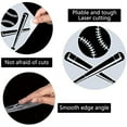 thumbnail image 3 of Large Baseball Bat Stencils 12x12 Inch Reusable Sport Stencil Template Signs Decoration for Painting on Wood Wall Scrapbook Card Floor and Tile Drawing, 3 of 9