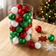 thumbnail image 5 of Red White Blue Christmas Ball Ornaments Set 50 Count 2.4 Inch Shatterproof Tree Decor, 5 of 8