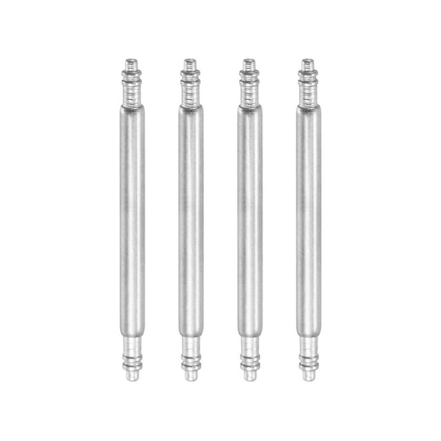 4 piezas de pasadores de resorte de reloj de 22mm y 1.8mm de grosor, pasadores de doble brida de acero inoxidable para reemplazo de correas de reloj.