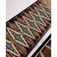 thumbnail image 7 of Stair Treads for Wooden Steps,Brown Teal Red Boho Peel and Stick Stair Treads with Adhesive,Southwestern Vintage Geometric Art Non Slip Indoor Stairs Runner Rugs Mats for Elders Dogs 8"x30" 7PCS, 7 of 7
