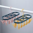thumbnail image 3 of Otvok Roller Retractable Laundry Rack Underwear Socks Hook Hanger Dryer 12 Clips, 3 of 3