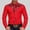Red, variant on Men's Western Cowboy Shirts with Embroidered Long Sleeve Casual Button Down Shirt featuring Pockets for Everyday Wear Slim Fit Durable Everyday