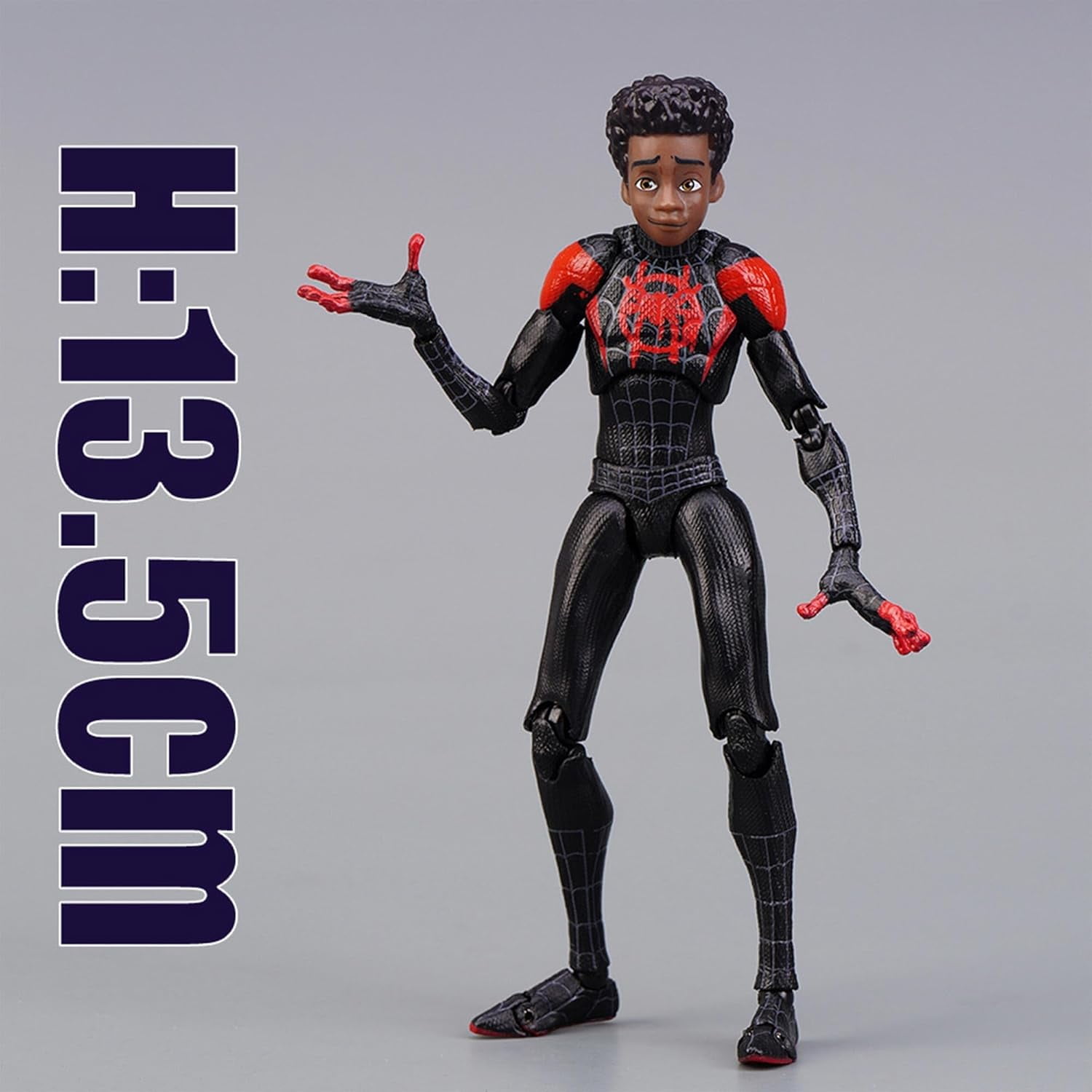 Cyinyin Spider Superhero Action Figure , Into The Spider-Verse Miles Morales Sentinel Sv-Action Figure Exclusive Super Heroes, Moveable Pvc Figure Collectible Model Figurine Statue