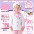 thumbnail image 4 of Disfraz de médico Lehoo Castle para niños de 4 a 6 años con estetoscopio, 4 of 8