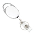 thumbnail image 4 of Llavero retráctil con cadena, soporte elástico multiusos para tarjeta de identificación, llavero telescópico, portátil para bolsos de propósito Blanco, 4 of 9