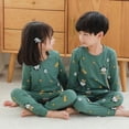 thumbnail image 2 of Conjunto de pijamas de Navidad para niños, ropa de dormir para niños, pijamas para el hogar, ropa de dibujos animados para niñas, traje de pijamas para niños, ropa de dormir de algodón de 2-14T, 2 of 4