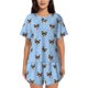 thumbnail image 1 of Balery Corgi Dog Conjunto de Pijama para Mujer con Estampado, Dos Piezas de Manga Corta y Shorts, Ropa de Dormir Suave con Cuello Redondo y Bolsillos-Large, 1 of 6