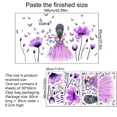 thumbnail image 2 of Matsuzay 4 piezas pegatina de pared PVC DIY dibujos animados señora calcomanía autoadhesivo extraíble papel pintado ventana póster Decoración del hogar, 2 of 6