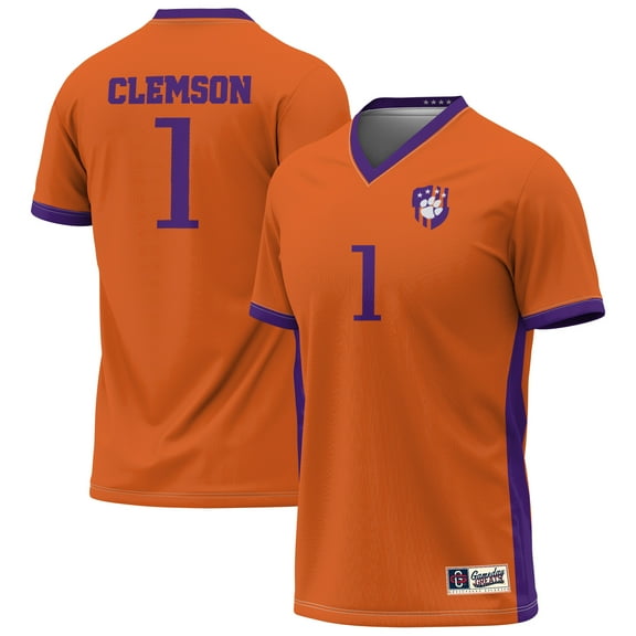 Youth GameDay Greats #1 Orange Clemson Tigers Lightweight Collegiate Soccer Fashion Jersey
