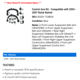 thumbnail image 2 of Control Arm Kit - Compatible with 2004 - 2007 Buick Rainier 2005 2006, 2 of 2