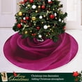 thumbnail image 6 of FMSHPON Valentines Mother's Day Lilac Rose Xmas Christmas Tree Skirt Stand Mat for Holiday Party Decoration Indoor Outdoor 36 inches, 6 of 6