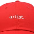thumbnail image 2 of DALIX Artist Expression Baseball Cap Mens Womens Embroidered Hat in Red, 2 of 7