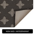 thumbnail image 4 of Mainstays Indoor Modern Geometric Machine-Tufted Dark Brown Accent Rug,  29" x 45", Machine Washable, Non-Skid Backing, 4 of 5