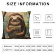 thumbnail image 5 of FUMJ Sloth Print Throw Pillow Covers Soft Couch Cushion Covers Durable Cushion Cases Square Pillowcases for Home Decor, 5 of 5
