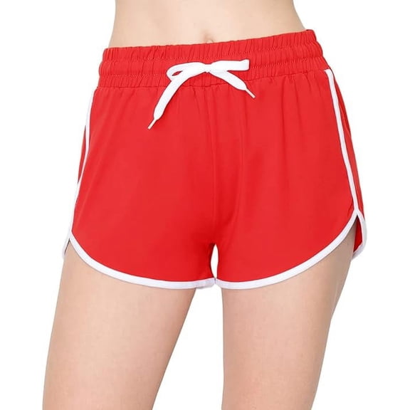 ALWAYS Women's 3" Yoga Shorts - Premium Soft Tummy Control Workout Stretch Solid Leggings Pants with Pockets