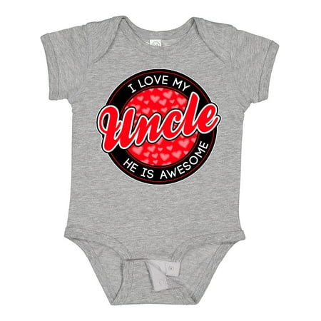 

Inktastic I Love My Uncle Gift Baby Boy or Baby Girl Bodysuit