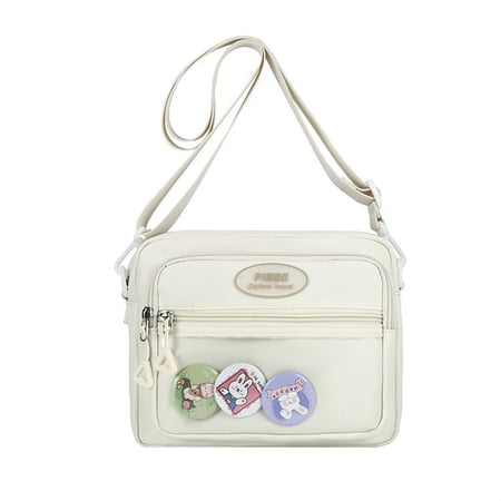 Fashionable Nylon Shoulder Purse Clear Casual Crossbody Bags Suitable For School Work And Leisure Activities