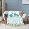 thumbnail image 5 of Best Mom Ever Blanket Super Soft Flannel Blanket Perfect As Mom Birthday Gifts from Daughter or Son 50" x 40", 5 of 7