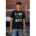 thumbnail image 4 of St Patricks Day I Love My Irish Wife Men's Graphic T Shirt Tees Brisco Brands M, 4 of 6