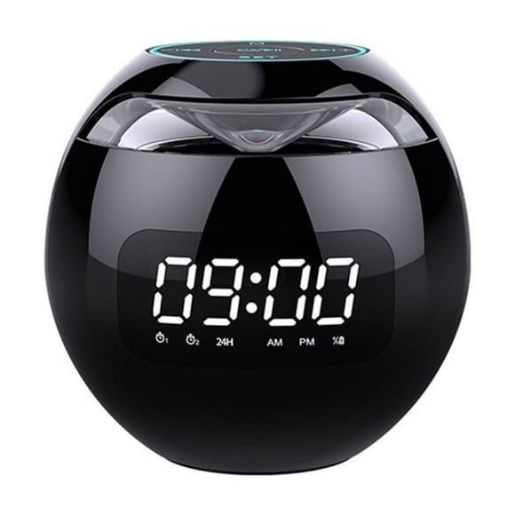 Reloj Despertador LED Disfrute Inteligente con Altavoz Inalámbrico BT Decoración Colorida