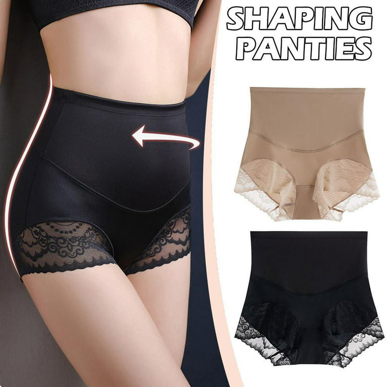 Silky High Waist Shaping Underwear Tummy Control Panties Seamless For Women  A6B9 