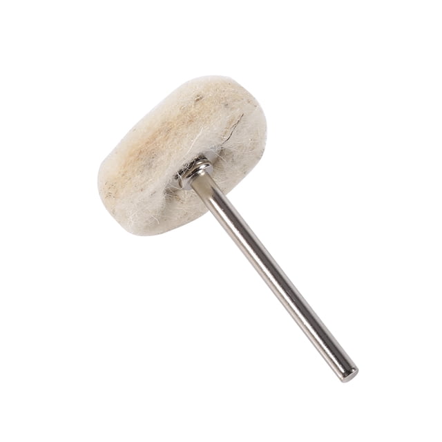Cepillos De Rueda De Amoladora De Pulido De Fieltro De Lana De 25 Mm Con , 10 Cepillos De Rueda De Amoladora Ideales Para Pulir Metales Preciosos, Orificios De Cilindros, Acero