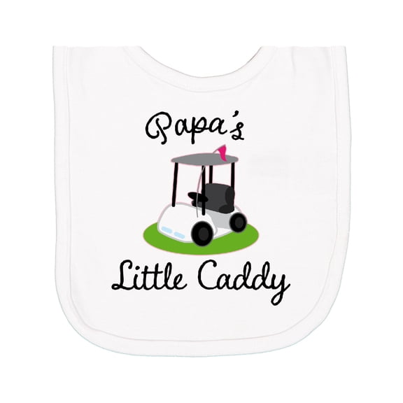 Inktastic Papa Little Golf Caddy Newborn Bib