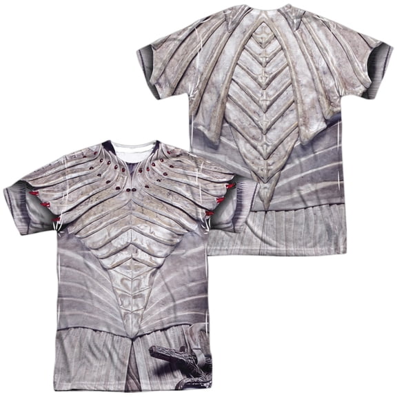 Star Trek Discovery White Klingon Uniform Unisex Adult Sublimated Costume T Shirt (Front/Back), Medium