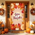 thumbnail image 4 of Fall Door Cover Thanksgiving Decorations Maple Leaves Thanksgiving Banner Fall Decor | Fall Decor for Indoor Outdoor Thanksgiving Themed Door Banner, Fall Decorations Supplies-70.8 × 35.4inch, 4 of 6