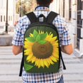thumbnail image 6 of Goofa Sunflower3 Pattern 17in Student Backpack - School, Travel, Work Bookbag -Laptop Backpack,Water Resistant College School Computer Bag, 6 of 6