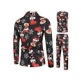 thumbnail image 2 of KelaJuan Men Christmas Suit Funny Long Sleeve Single Breasted Jacket Blazer with Vest Pants Set Party Outfit, 2 of 6