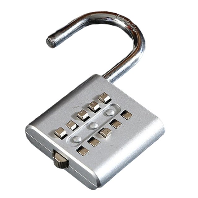 de combinación de 10 dígitos, de grillete argado, , cerraduras con contraseña de botón reiniciable para puerta dentera, ventana, Yotijar Candados digitales