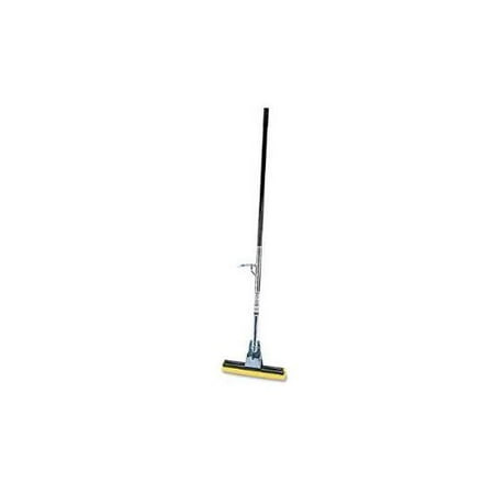 Steel Roller Sponge Mop, Bronze Handle w/12" Wide Yellow Sponge