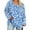 Z2-Sky Blue-frostluinai plus size tops, variant on Women's Plus Size V Neck Tshirts Casual Loose Long Sleeve Tops L-5XL Casual Floral Print Fall Fashion Clothing Loose Fit Blouse