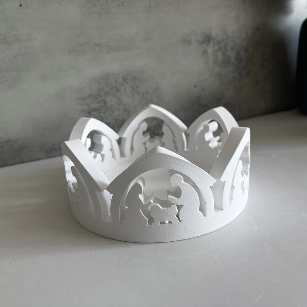 lanema Candlestick Silicone Mold for Festival Celebrations Plaster Candle Holder Mould