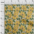 thumbnail image 2 of oneOone Viscose Chiffon Yellow Fabric Floral Diy Clothing Quilting Fabric Print Fabric By Yard 42 Inch Wide, 2 of 5