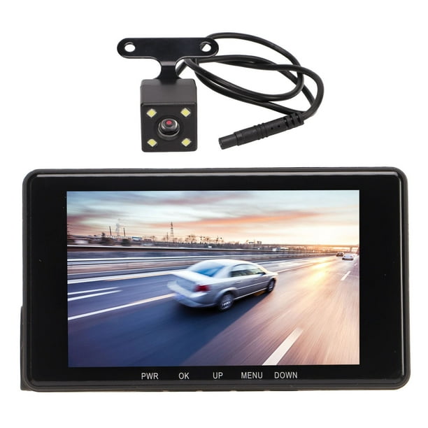 Cámara de Tablero, Grabadora de Videos de Automóvil Imagen Reverto Tres Cámaras Sensado de Gravedad de 4 Pulgadas Detección de Movimento de Movimento Visión Nocturna Para