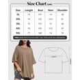 thumbnail image 2 of Women's Oversized T-Shirt - Soft Summer Casual Tee, Half Sleeve Crew Neck Tunic Top, Comfortable Loose Fit, 2 of 6