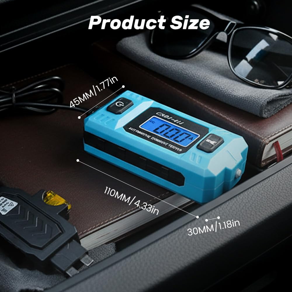 Automotive Circuit Fault Probe Tester, High-Precision 20A 48V Current Tester for Car Relay and Fuse Blade Electrical Circuit Testing