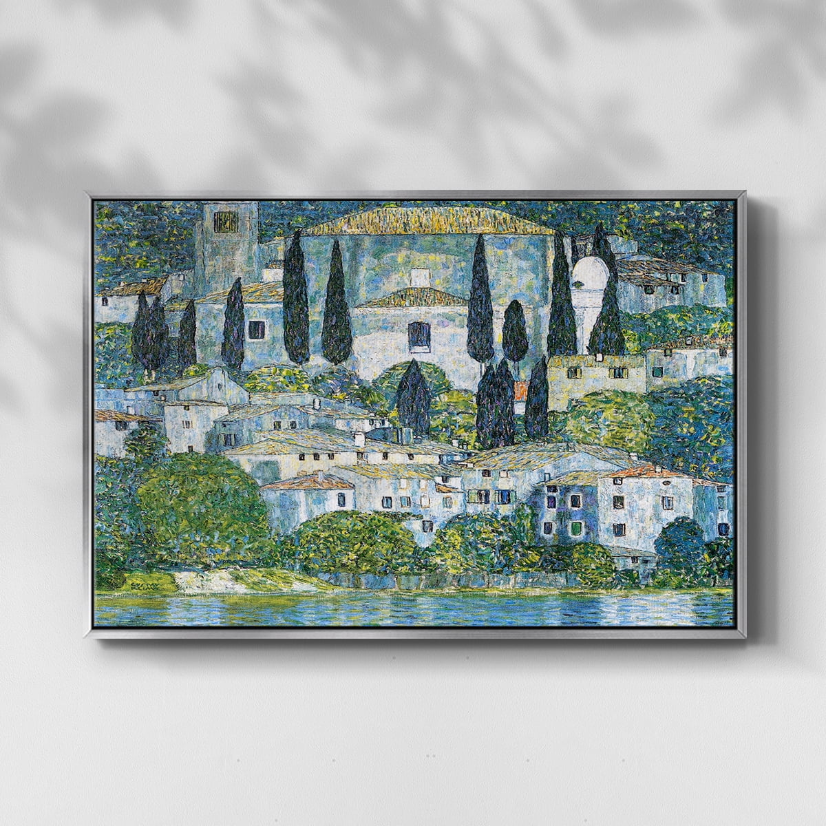 Vintage Landscape-CXIII By Wexford Home Framed in Silver Wood Gallery Wrapped Canvas 17 in. x 25 in.