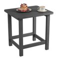 thumbnail image 1 of Square HDPE Outdoor Side Table, Durable Adirondack Patio End Table – Weather Resistant, Easy Assembly – Brown / Dark Gray / Black, 1 of 7