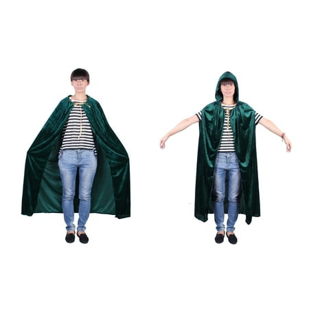 Witch Cosplay Cloak Masquerade Hooded Cape Halloween Party Dress
