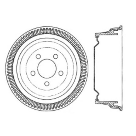 Centric 123.63019 Brake Drum Fits select: 1987-1990 DODGE DAKOTA, 1985-1987 DODGE D-SERIES
