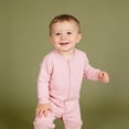 thumbnail image 4 of Baby Infant Onesies Soft Cotton Knit Bodysuit Toddlers Newborn Clothes 3M-18M Long Sleeve Button Up Rompers (9-12 Months, Pink), 4 of 6