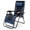 Black+Blue, variant on Leumius Zero Gravity Lounge Chair, Oversized Folding Recliner with Adjustable Backrest,Headrest Pillow & Cup Holder for Patio & Lawn,Red